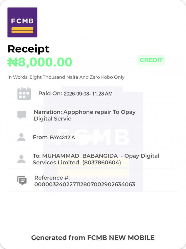 Withdrawal alert proof for Tobi Adewale 🇳🇬